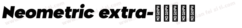 Neometric extra字体转换
